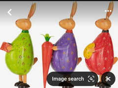 Colorful Rabbit Figurine Set – Whimsical Garden & Home Decoration